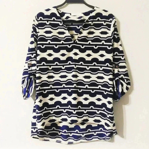Peach Love California Tops - Peach Love Print Tunic Blouse